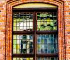 Colorful Medieval Copernicus House, Torun, Poland. Birthplace in 1453 of Nicolaus Copernicus. Abstract Art Print